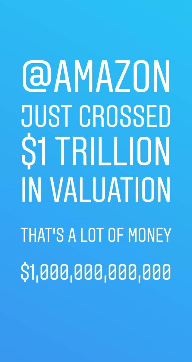 MobileScienceU's tweet image. @amazon just crossed $1 trillion in value

Congrats @amazon @amazonIN @JeffBezos and #AmazonEmployees #Amazon #MobileScience #MobileScienceU