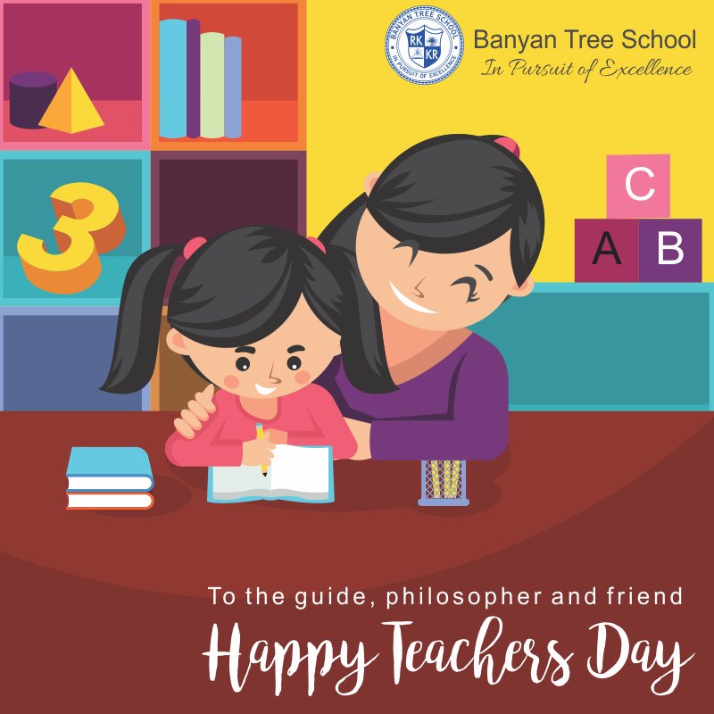 BanyanTSchool's tweet photo. #MyBTS The mediocre teacher tells. The good teacher explains. The superior teacher demonstrates. The great teacher inspires.
#HappyTeachersDay to all the wonderful teachers. 
#school #education #teachers #inspiration #TeachersDay https://t.co/LymhQkzKiF