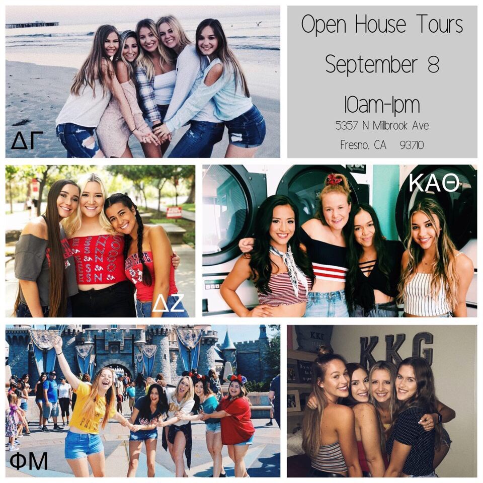 Interested in going through sorority recruitment? Come join us for open house tours this Saturday on sorority mall. Hope to see you all there!!!