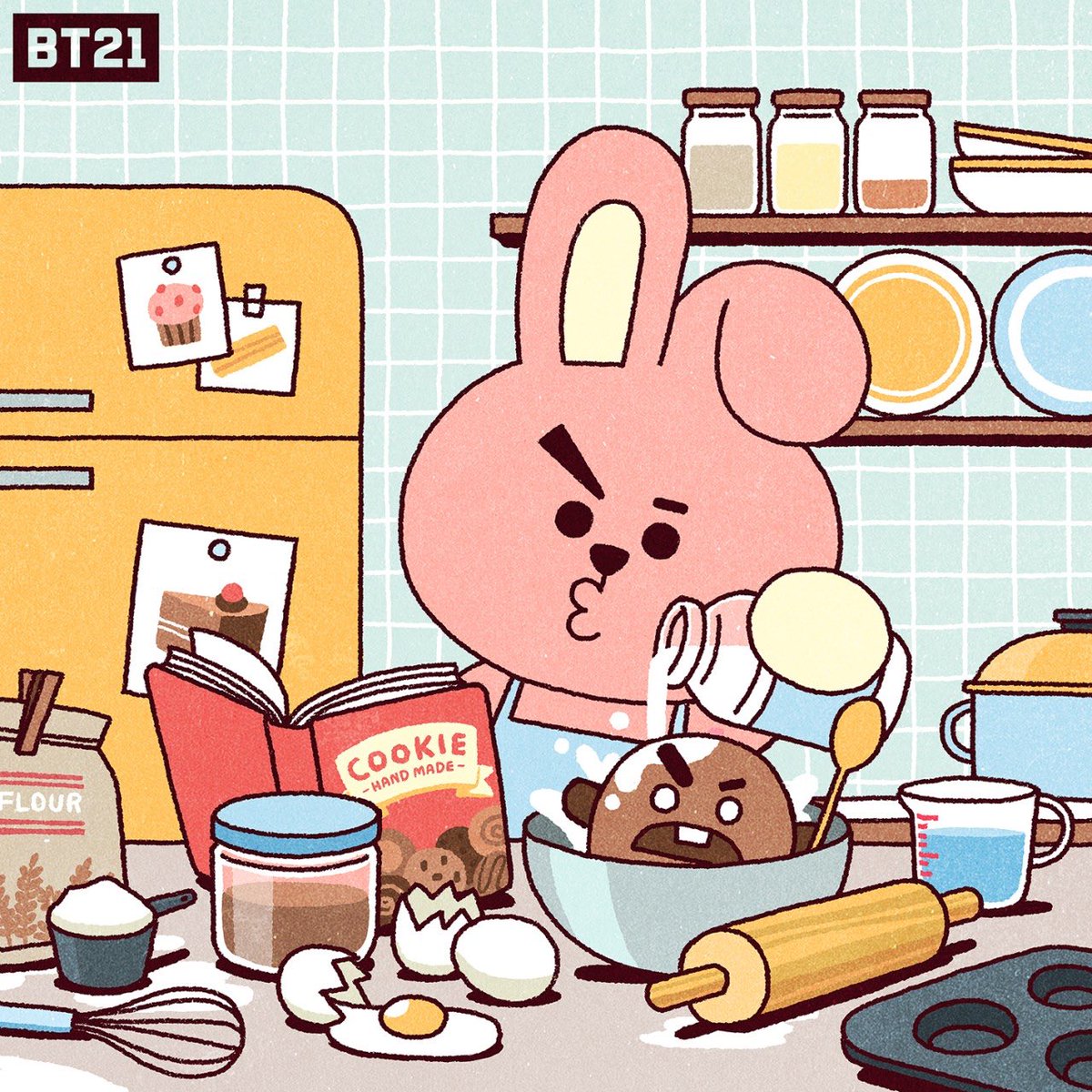 Funko Pop!: Bundle of 7: BT21 - Koya, RJ, Shooky, Mang