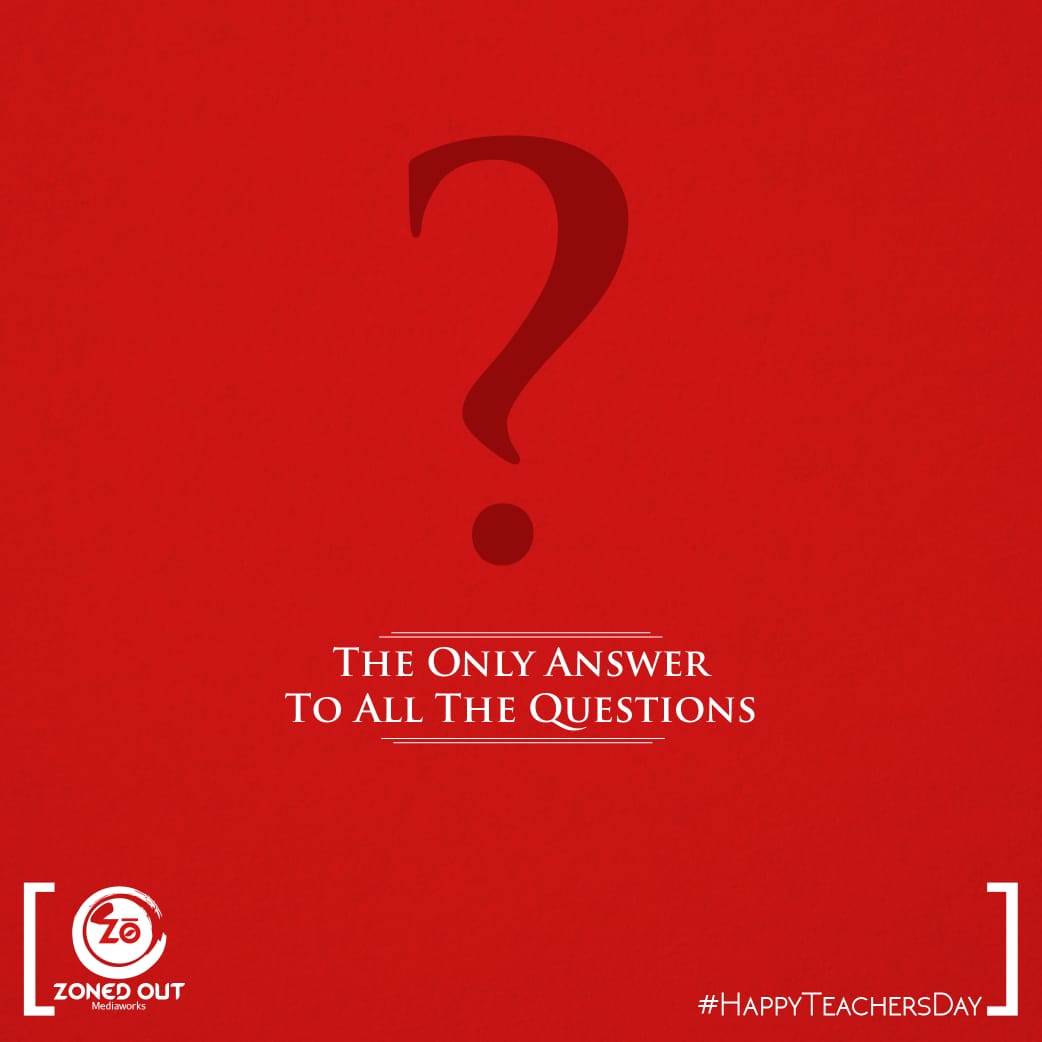 ZonedoutConnect's tweet photo. Kudos To The Person Who Has All Your Answers. Happy Teachers Day!
.
.
#ZonedoutMediaworks #HappyTeachersDay #Guru #GoodHealthForGuru #GoogleInPerson #AllAnswers #Vadodara https://t.co/rAa5hr3DMT