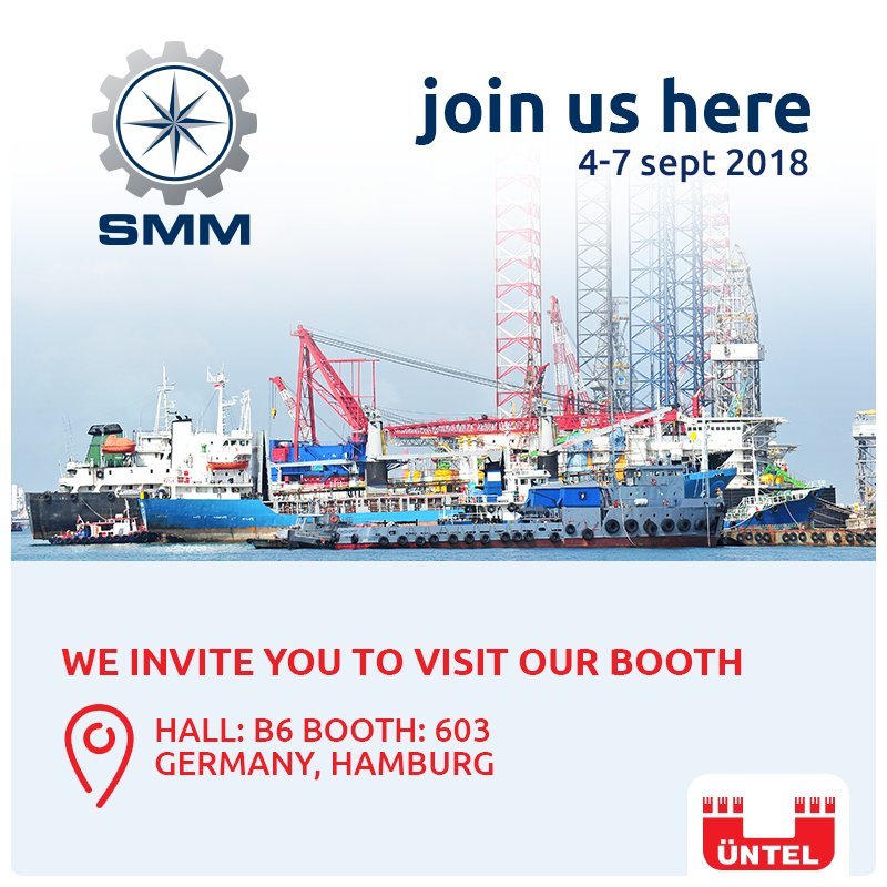 UntelKablo's tweet photo. Let's meet at @SMMfair 2018 in Hall B6 at booth 603 #SMM2018 #SMMfair #Untel #hamburg #cable #exhibition #marine https://t.co/RRgpjPtxF8
