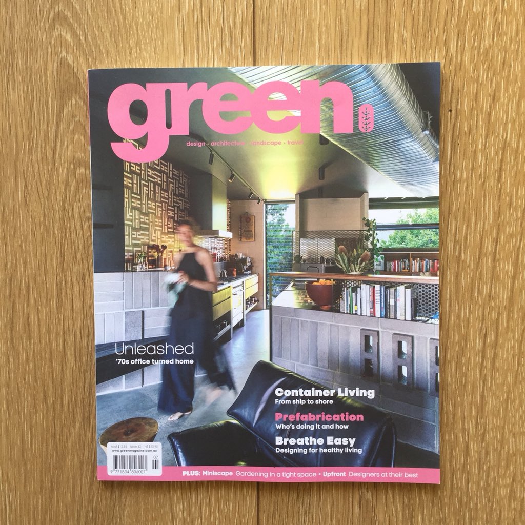 rebeccalgross's tweet photo. For Green magazine: By Studio Edwards, a weekend retreat on Mornington Peninsula uses shipping containers for a modest building and minimal impact. https://t.co/M59AUgsmL8