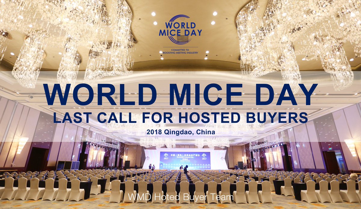 BIT_Congress's tweet photo. #World_MICE_Day is announcing the Last Call for Hosted Buyers. The application period will be finished on September 15th. Only 10 more days left! Don’t miss the chance to become the part of World MICE Day this year!
For Buyers Application please contact Fiona@bitlifesciences.com https://t.co/ubgX6kBknm
