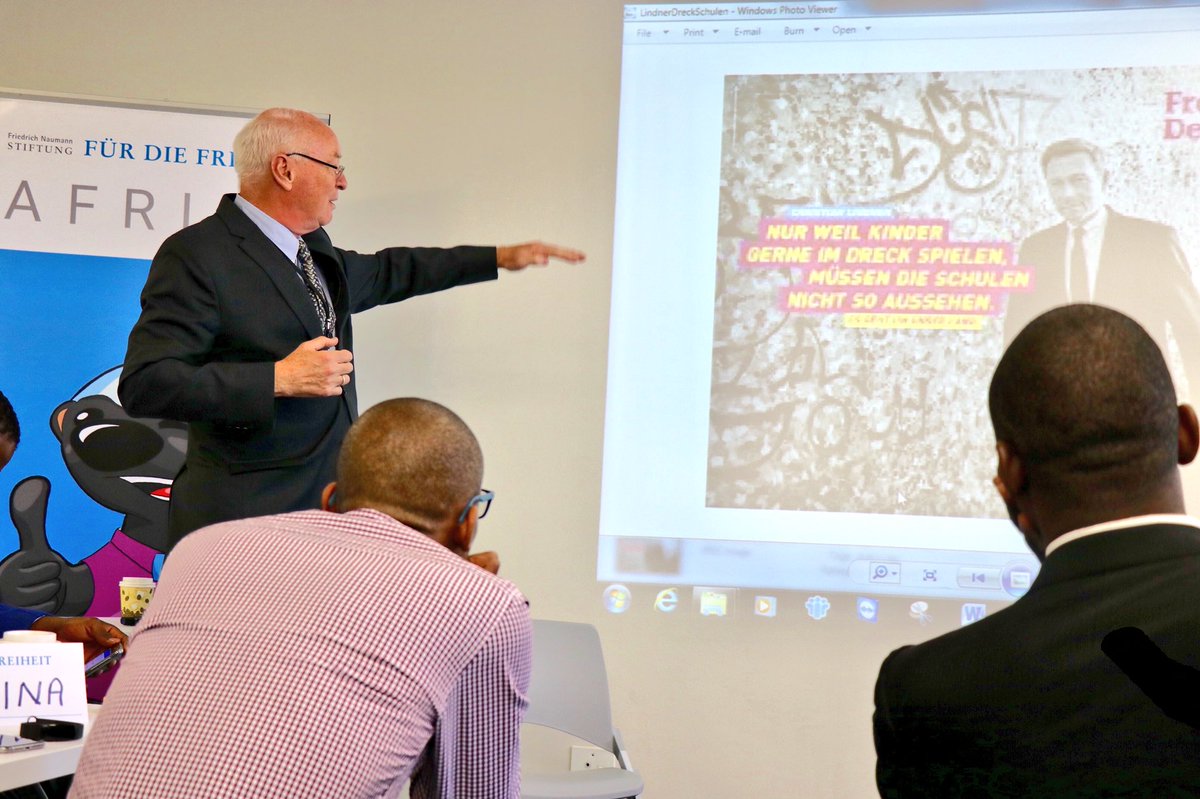 'Regaining credibility from the a sceptical electorate is such a difficult task.
Dont 'over' promise people'

Manfred Richter, Campaign professional and former MP and Mayor in Germany

<a href="/FNF_Africa/">Friedrich Naumann Foundation Africa</a> <a href="/nqobilebhebhe/">Nqobile</a>
#STRATPOLCOM