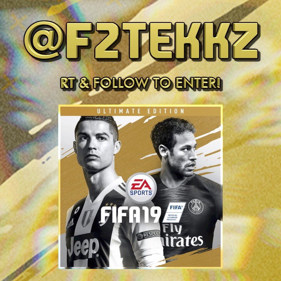 FOR YOUR CHANCE TO WIN A COPY OF FIFA 19 ULTIMATE EDITION! 🎁🎉 • RT THIS TWEET • FOLLOW @F2Tekkz (Winner will be announced on the 15th September) GOOD LUCK! 🎮⚽️🔥