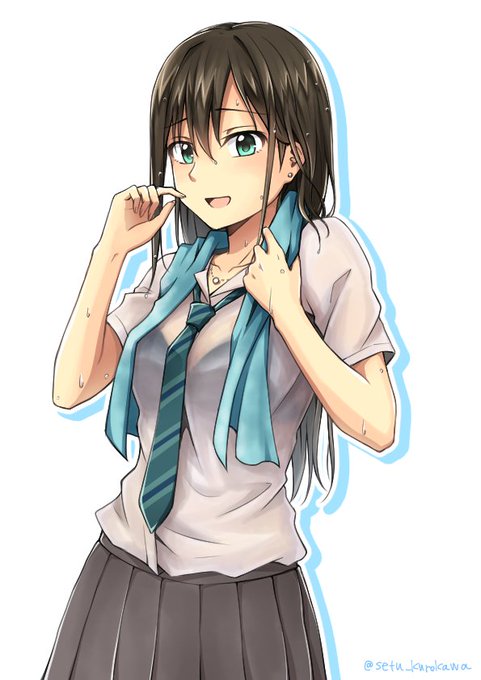 あ〜あ、びしょ濡れ…と言いつつまだ気づいていないしぶりん 