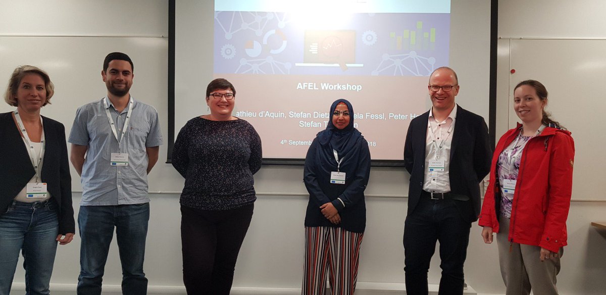afelproject's tweet photo. Thank you all for participating in our AFEL Workshop and for the fruitful discussion on the topic of analytics for everyday learning on the 4th of September 2018 @afelproject https://t.co/l33x6IOMp8