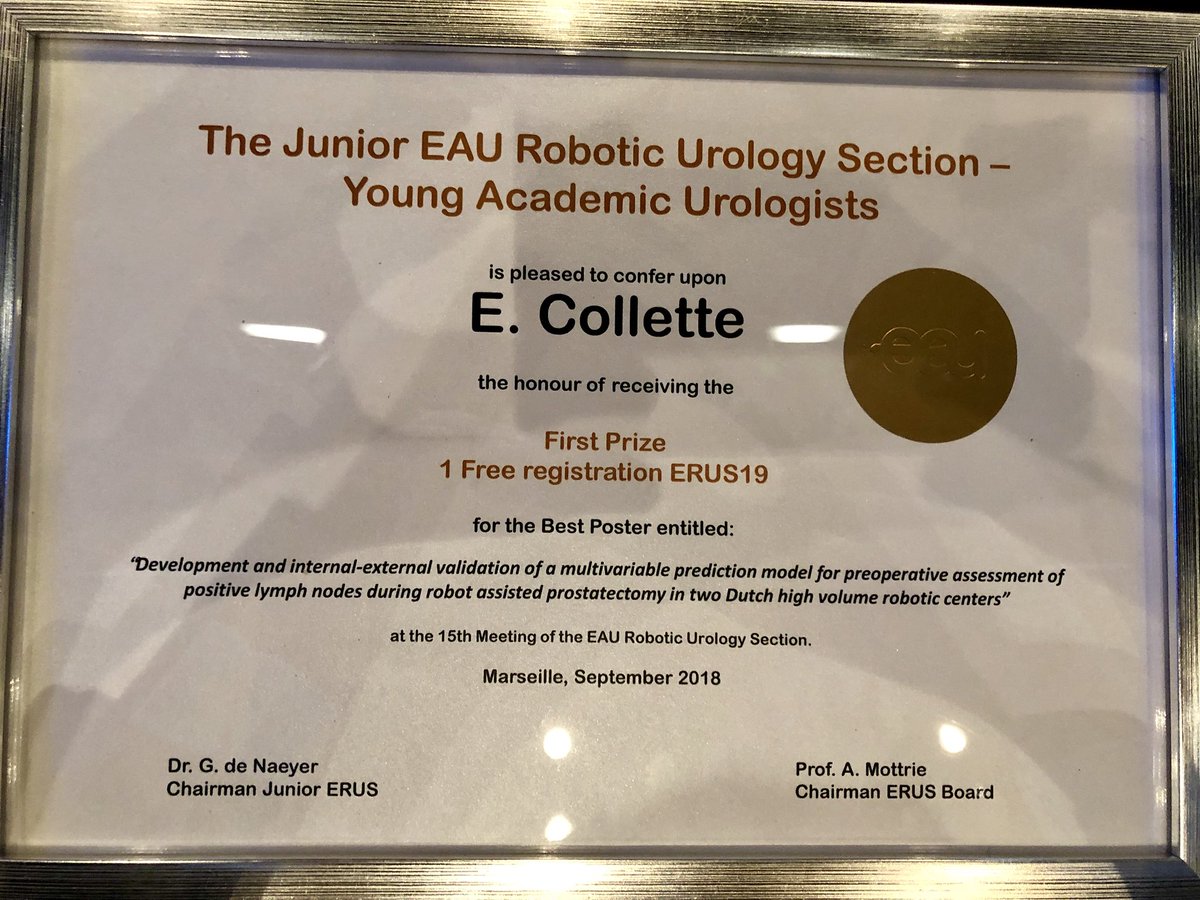 Eelco Collette (@eelcocollette) on Twitter photo Thanx for the Junior #ERUS18 best poster prize 📜🥇! <a href="/ERUSrobotics/">ERUS Robotic Urology</a> <a href="/eau_yuo/">EAU Young Urologists</a> @uroweb @urologen @rijnstate @maasstadzknhuis <a href="/evidencio_org/">Evidencio</a> Thanx for the Junior #ERUS18 best poster prize 📜🥇! <a href="/ERUSrobotics/">ERUS Robotic Urology</a> <a href="/eau_yuo/">EAU Young Urologists</a> @uroweb @urologen @rijnstate @maasstadzknhuis <a href="/evidencio_org/">Evidencio</a>