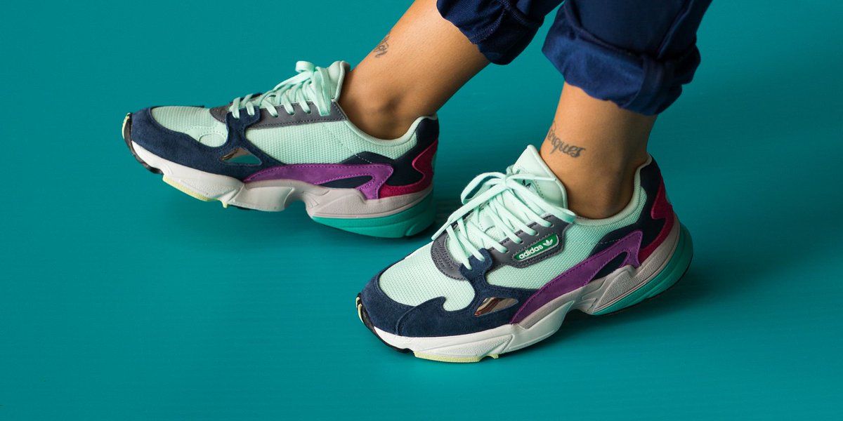 adidas falcon clear mint collegiate navy