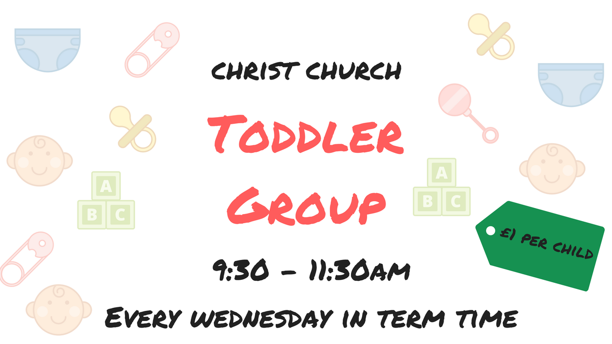 CCWorksop's tweet photo. Only one week to go until our #toddler group is back at Christ Church. Every Wednesday in term time for children's toys, fun and refreshments in #Worksop #Gateford #NorthNotts Starting 12 September, 9:30am - 11:30am. https://t.co/2DJrnSOuYG