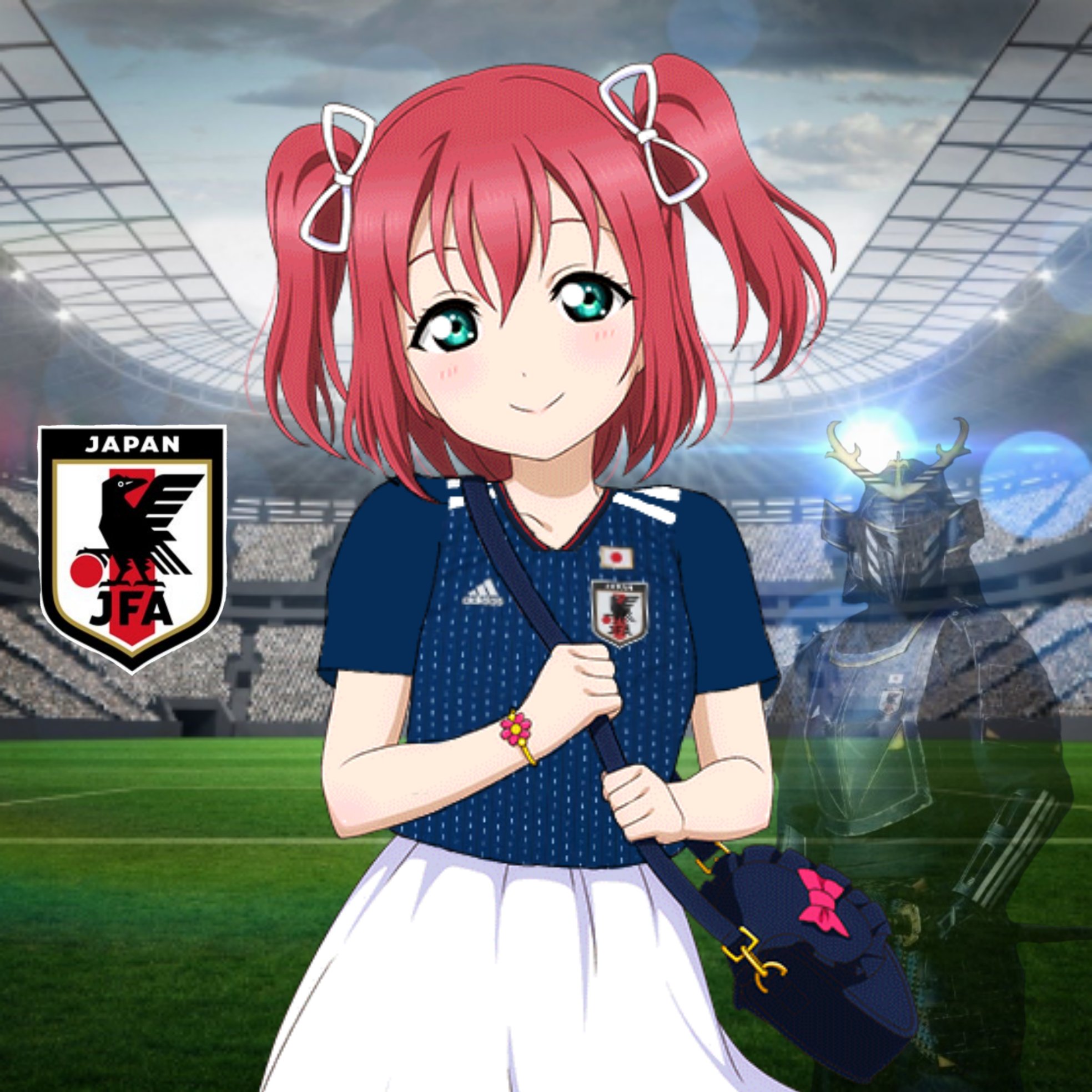 サキエル ๑ W ๑ タイプルミナ No Twitter 黒澤ルビィ ルビィちゃん で ユニコラ二種完成です 左 サッカー日本代表 右 サッカー女子日本代表 なでしこジャパン ルビィちゃんで作成するのは 久々になります Lovelive Sunshine ラブライブサンシャイン Jfa