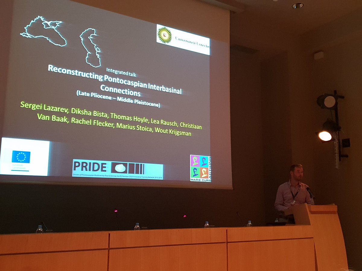 PRIDE_science's tweet photo. Integrated talk by ESR Sergei Lazarev on Reconstructing Pontocaspian Interbasinal Connections

#itn2018 #PRIDEscience #RCMNS #conference #georgiannationalmuseum https://t.co/eFyeTOWIhk