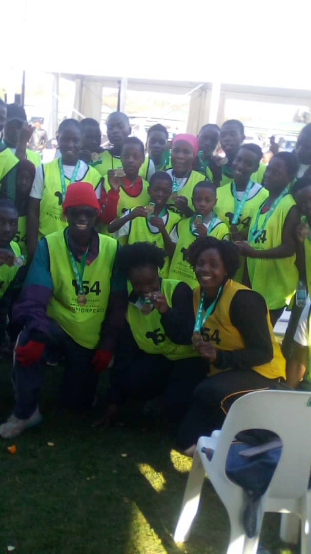 LSparna's tweet photo. Our Messengers of peace participating at #westgatemarathon @GondoGizim @VimbaiZinyama @SteveVickers5 @taytbells @ephraimtaguET @yvonnemangunda @RonaldMagomo_ @Starfmsport #iampeace @JMBUSHA54 @CEO_AfricaRT @WCOZIMBABWE @HealZim @UNDPZimbabwe @RonaldMagomo_ @WilliamTsuma https://t.co/rEiZ1IjVXm