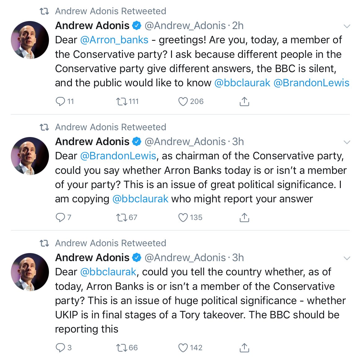 JamesCleverly's tweet photo. Every MP will have had correspondence like this, sent in the small hours of the morning. 

“The pothole on the corner of Acacia Av &amp; Willow St is an issue of great political significance. I am copying in the BBC Political Editor, I am sure she will want to report on your answer.” https://t.co/sKgPqrpGhp
