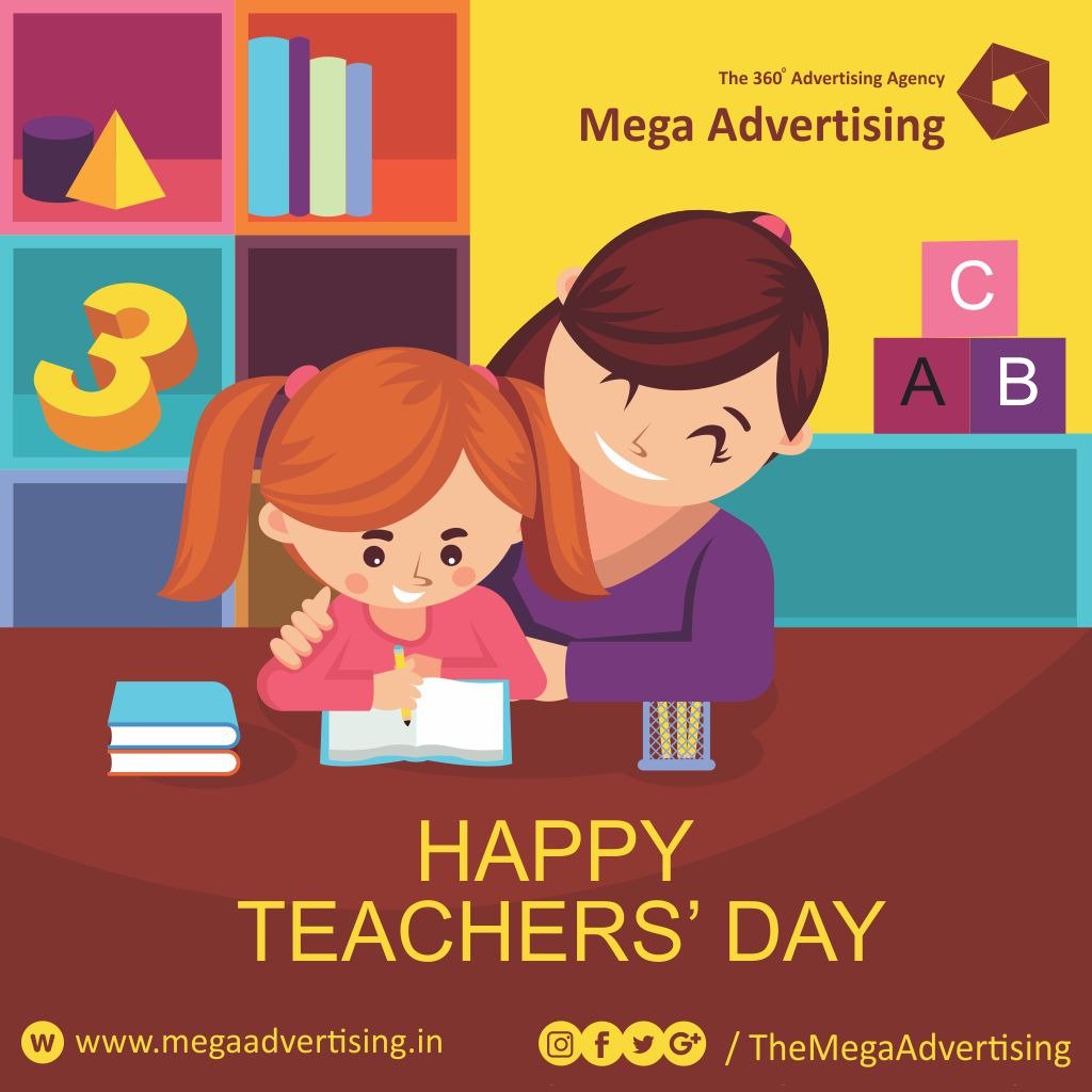 AdvertisingMega's tweet image. Without teachers, our lives wouldn't have been the same. So let’s continue to appreciate their contribution in making us who we are today. Happy #TeachersDay!