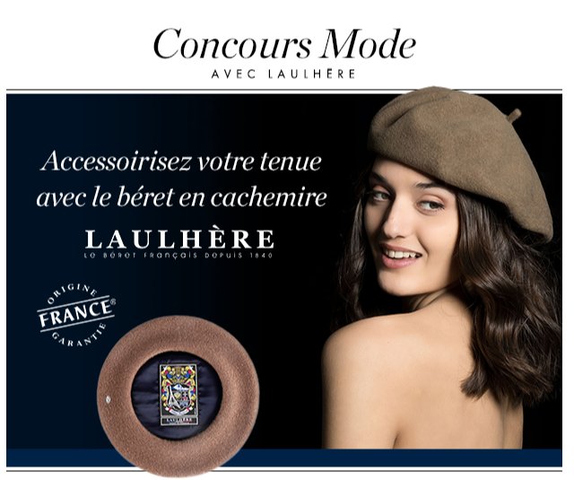 Oh le beau #CONCOURS de rentrée sur le site <a href="/ELLEfrance/">ELLE</a> !
Des bérets #madeinFrance à gagner ▶▶▶ elle.fr/Mode/page/votr…