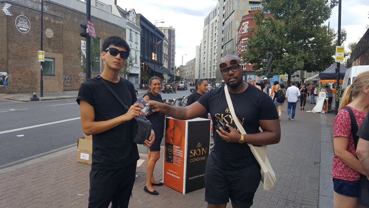 YouAgency's tweet photo. Excited to the point of ecstasy to be running the summer #saveintimacy campaign for @SKYNCondoms โ technology that brings us together. You may have seen the advertisements around London ๐ โ flyposters, tube car panels and digital screens โ and not to mention social media! #Skyn https://t.co/REuDg2lHQQ