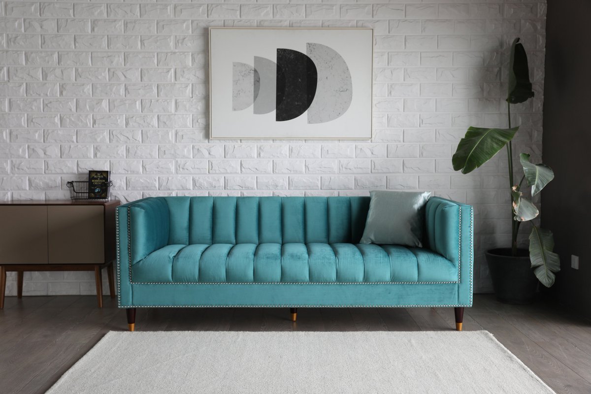 Living room velvet fabric sofa🛋️