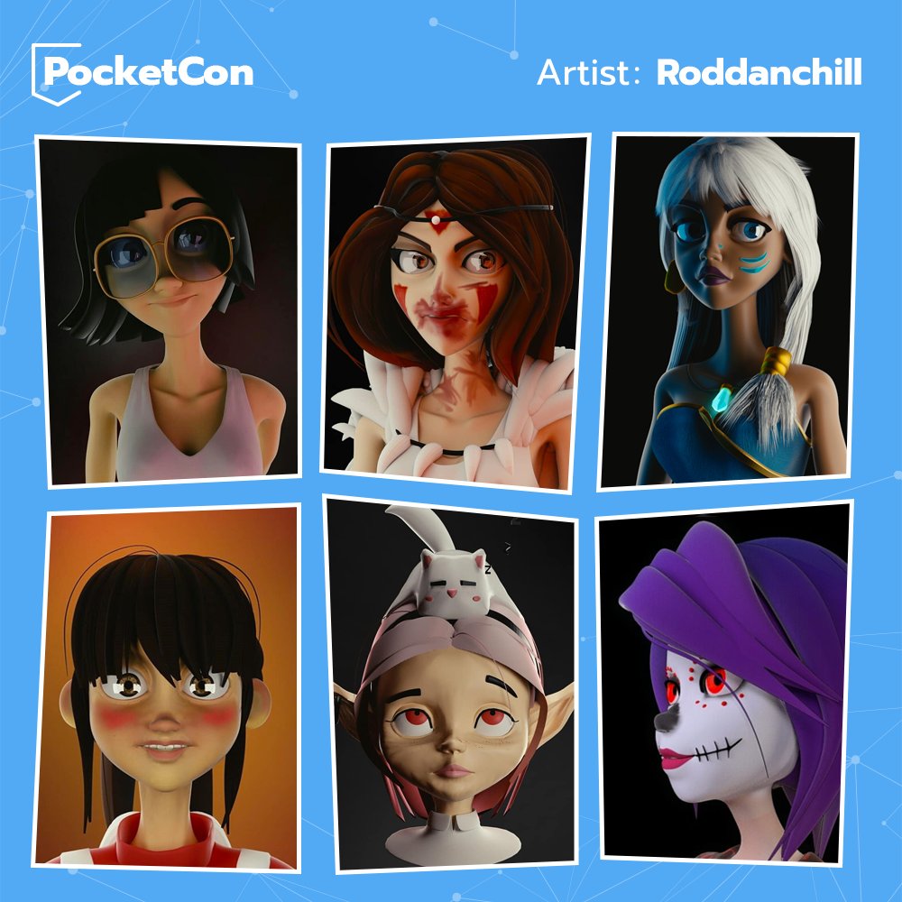 Roddanchill is a character artist at Luna Estudio. He describes himself as simple and funny person.
Roddanchill is young and full of ideas for creating beautiful characters.  To see more artworks:
bit.ly/2Ngaxb8 
#digitalart #illustration #3D #pocketcon