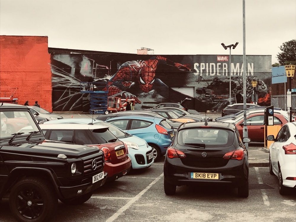 Why a huge #SpiderManPS4 graffiti mural has appeared in #Birmingham - bit.ly/2wMf5MN