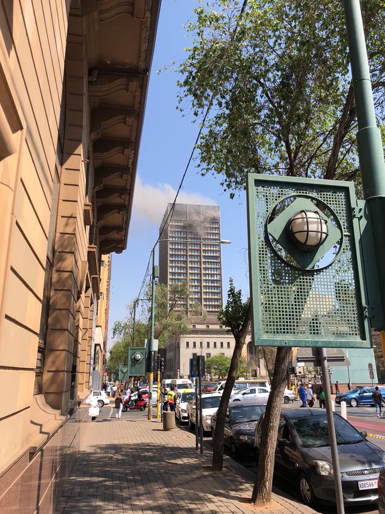 EWN Reporter on Twitter "JoburgFire A building is on fire in the