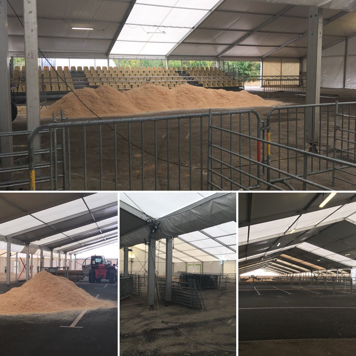 [En direct] 🚜 Les rings se préparent pour l’arrivée des animaux... 🔜 Festi’Elevage 2018, c’est ce week-end ! - avec <a href="/anjouagricole/">Anjou Agricole</a>