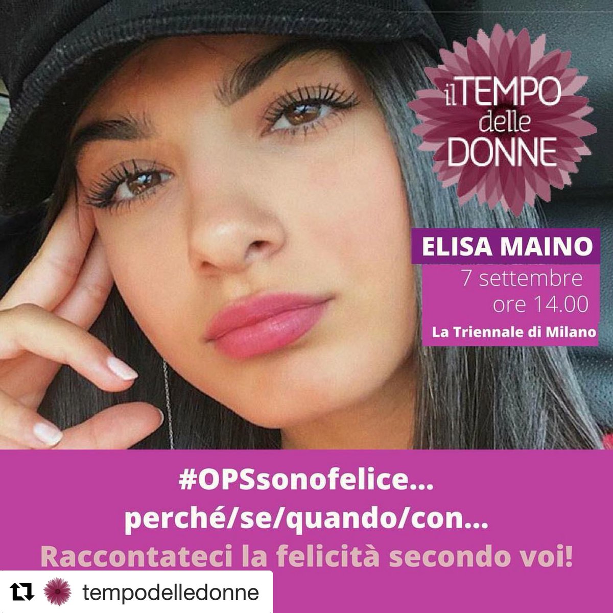 Tutti pronti per incontrare Elisa Maino al #tempodelledonne venerdì alle 14 a @LaTriennale?