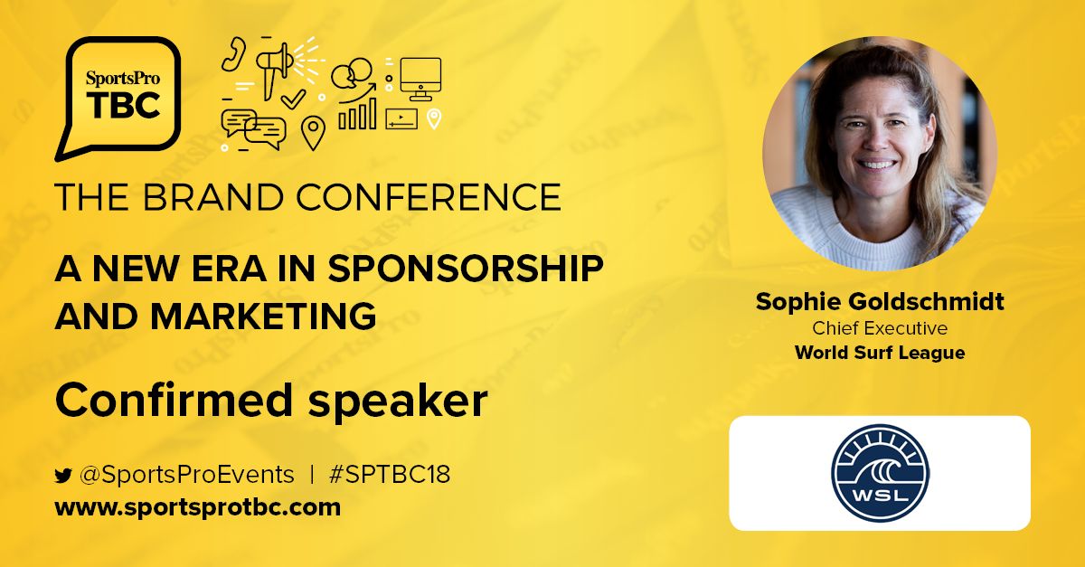 SP_Influencers's tweet photo. Session Preview: Chief Executive @wsl, @sogoldschmidt will explore: 'The Shifting landscape of sponsorship: the age of engagement', looking at how strategies are changing as audience goes digital along with @BFGoodrichTires &amp; @hookitcom 

Don't miss it 👉https://t.co/UvKzSPnzvr https://t.co/wThIXml2Fa