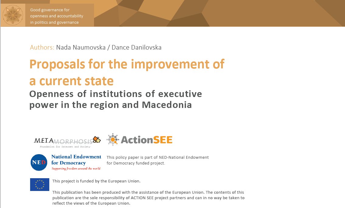 ACTIONSEEnet's tweet photo. Check out the latest policy paper (in english) from the #ACTIONSEE network here: https://t.co/o4II0Tp1Fr #OpennessIndex https://t.co/GdGxO4GYwR