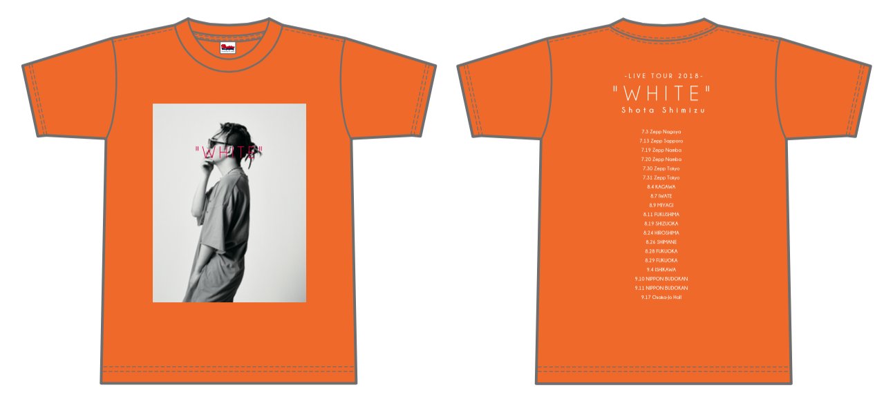 清水翔太 Tシャツ 武道館 大阪城ホール 限定  WHITE 清水翔太 Tシャツ 武道館 大阪城ホール 限定 WHITE 清水翔太