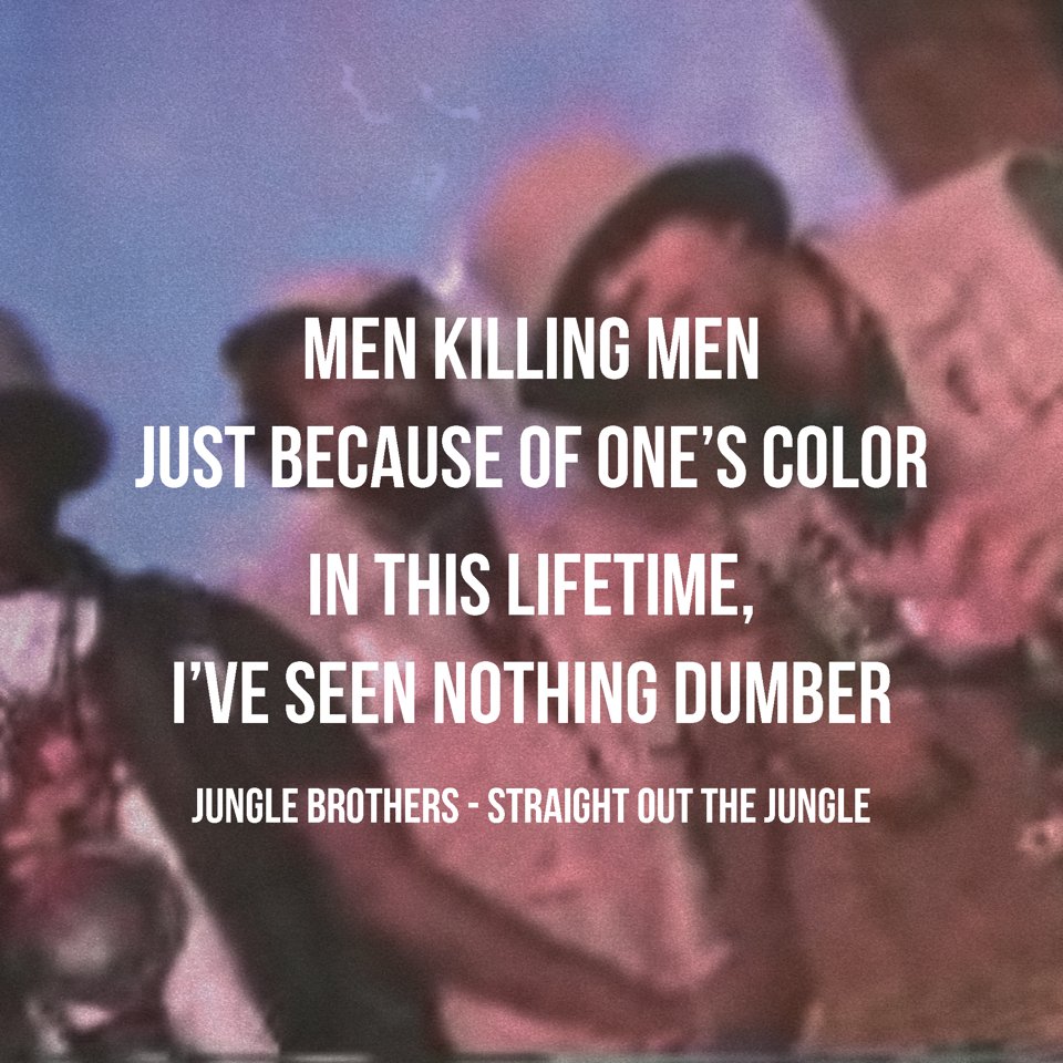 JungleBros4Life's tweet image. “On top of how on point this lyric is I would’ve never thought to rhyme “colour” with the word “dumber”.  That was a “why-didn’t-I-think-of-that” moment. And it is “dumber” to use “color” to divide humans like laundry.”
- Bam 
#KeepItJungle #30thAnniversary #StraightOutTheJungle