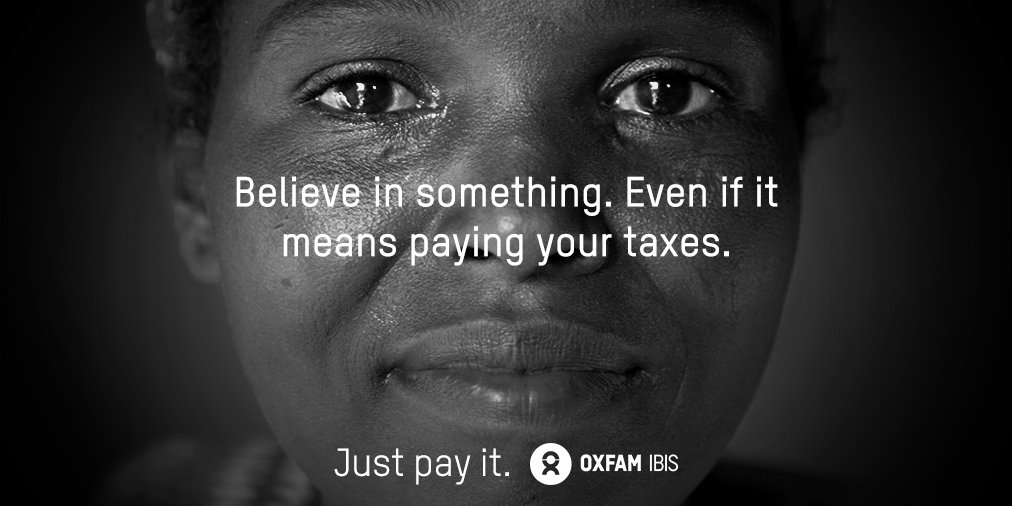 Believe in something. Even if it means paying your taxes. #JustPayIt #Nike

Nike og andre store selskabers brug af #skattely koster årligt ulande over 1000 milliarder kroner - nok til at give 124 millioner børn en uddannelse og forhindre mindst 6 millioner børns død. #JustPayIt!