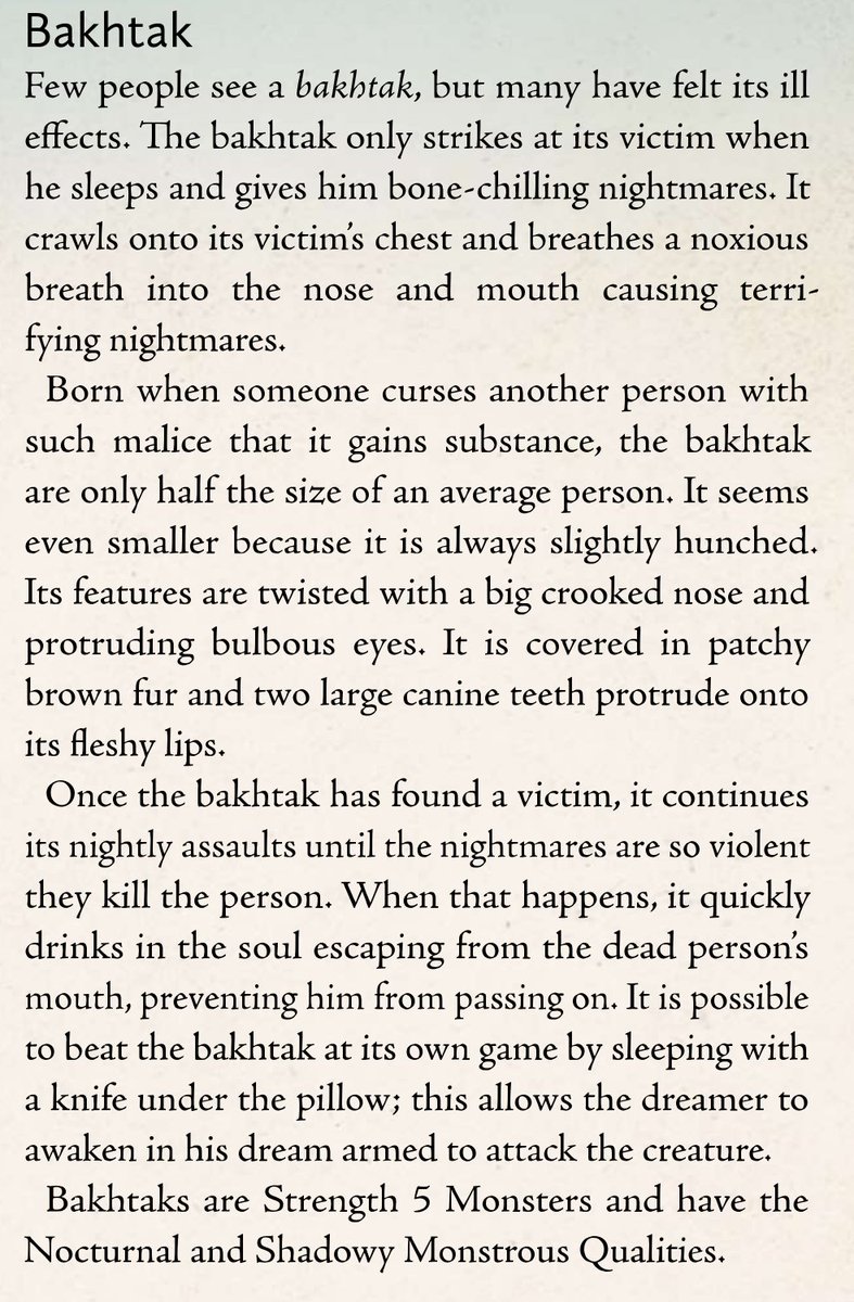 JWPresents's tweet photo. #7thSea #CreatureFeature: The Bakhtak. "Born when someone curses another person with such malice that it gains substance" - Have any Heroes accidentally summoned a Bakhtak in your stories? https://t.co/Fbt4JqWDnN