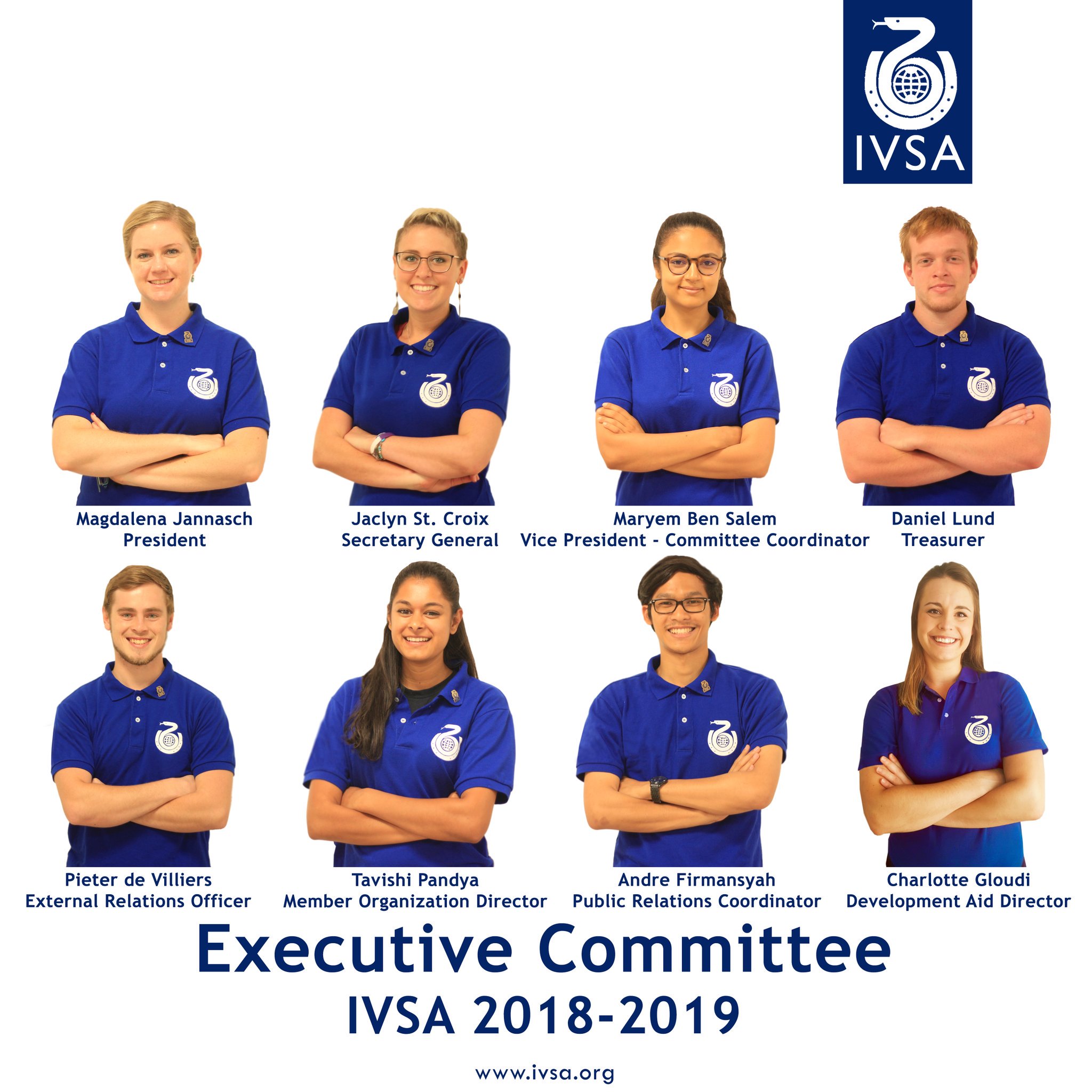 IVSA GLOBAL on X: [Introducing Your New Officials 2018-2019!] Hello IVSA!  We are so excited to introduce our new IVSA Officials for the term  2018-2019! Elected at the 67th IVSA Congress in