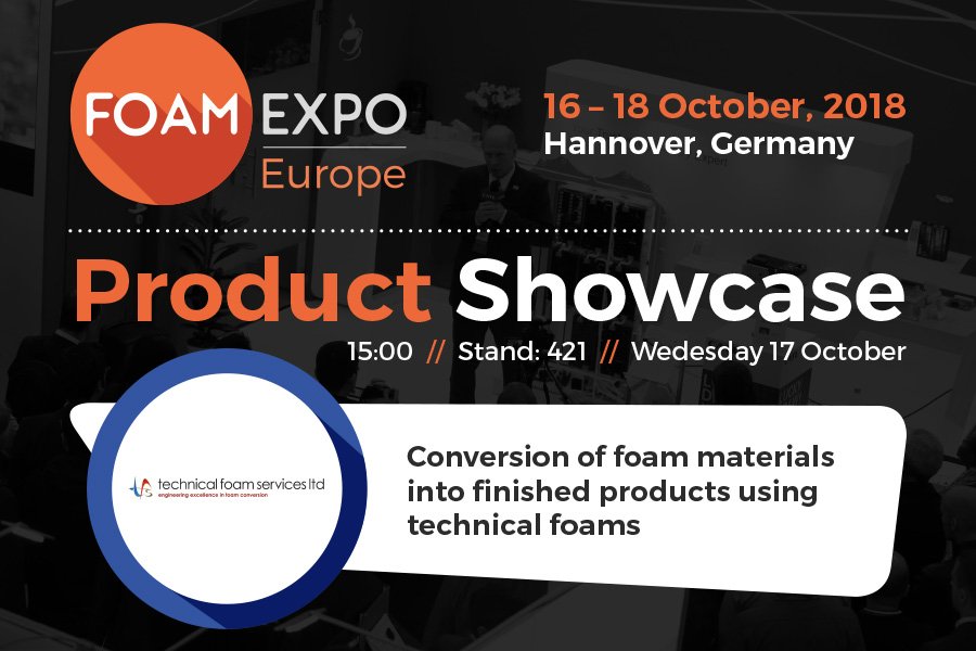 Not long until we exhibit at <a href="/FoamExpo_EU/">FoamExpo_EU</a> in October. Come check out our stand #421 on Wednesday 17th October at 3pm for a demonstration!