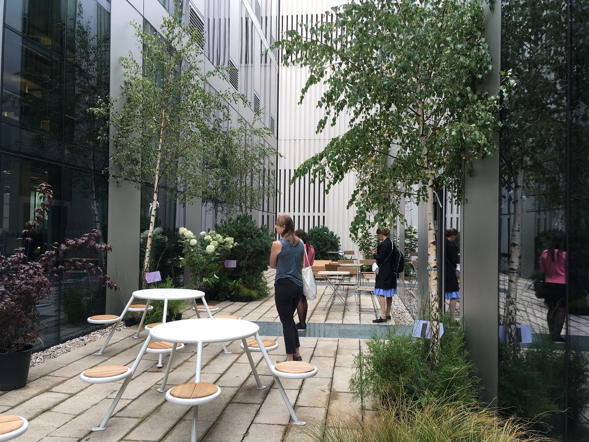 There is an amazing use of #greenery #plants and #Biophilic design in the <a href="/LivingWallsUoG/">Uni of Greenwich GRLW Centre</a> building at Greenwich. It shows what can be done with a bit of will, design, cash and support. Good stuff. Maybe we could get more of the same in Manchester