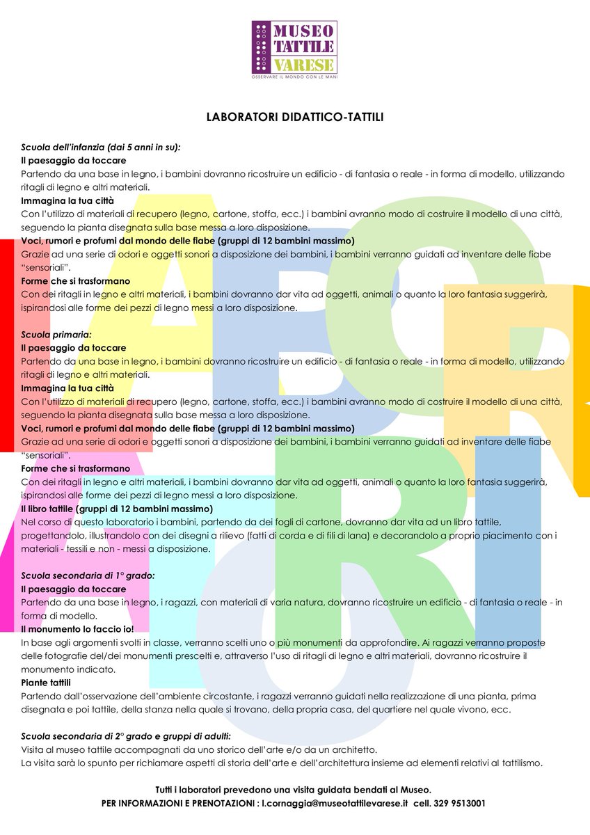 museo tattile varese tweet media