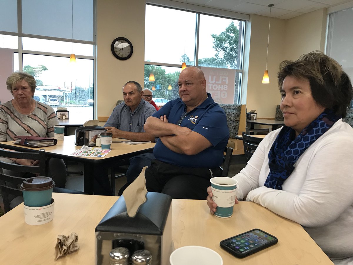 Great discussions on University Ave., housing, flash flooding and more at the Mayor’s coffee this morning!