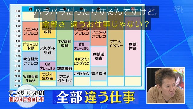 Twitter 上的 すてら 梶裕貴の一週間のスケジュール T Co Cgzqzxb0fw Twitter