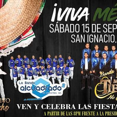 Este año nos toca dar el grito en el pueblo mágico de San Ignacio mi razitaaaaa!!  Fuga o que show ???