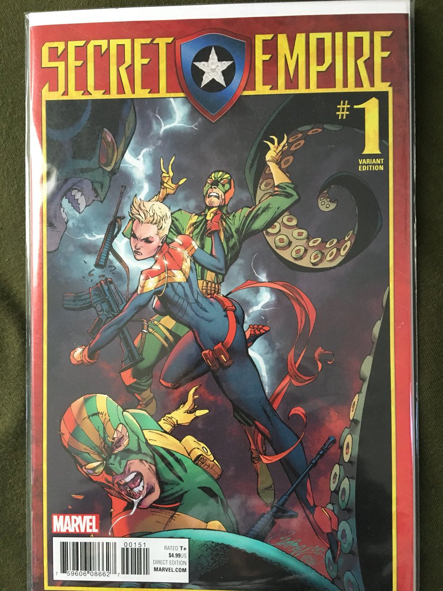 Day 91 #CampbellCovers  #SecretEmpireThis is 1 of maybe 5 connected covers. I only picked up this one. I got a mortgage to pay.