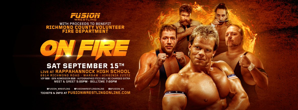 Fusion_VA's tweet photo. Meet former WCW World Heavyweight Champion
"THE TOTAL PACKAGE" @GenuineLexLuger 
9/15
Warsaw, VA
Proceeds benefit The Richmond County Fire Department
Tickets:
https://t.co/mx1aGdmetv https://t.co/gKa9gVe6OI
