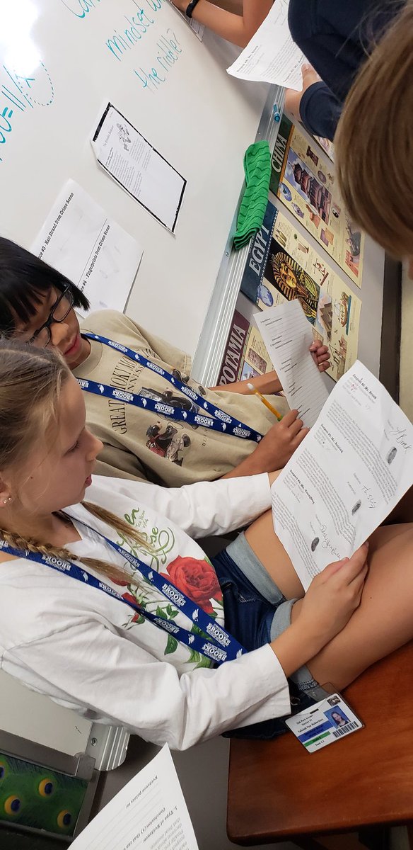 RockinitBrock's tweet photo. #latepost Who dunnit? Students categorize and analyze primary and secondary source documents to solve a crime.
#BeBrooks97 https://t.co/p8mlyB0h3g