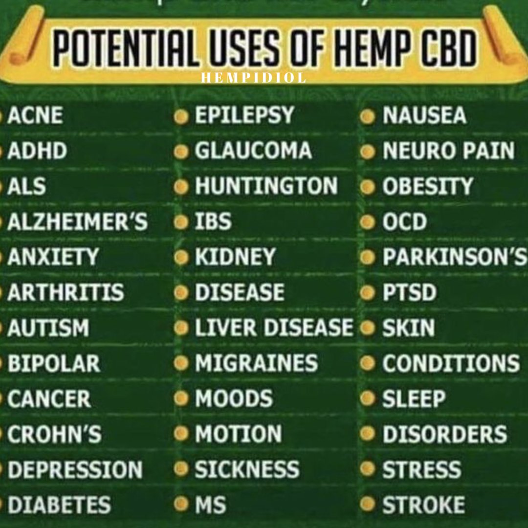HPD_life's tweet photo. Ever wonder what HPD oil could do? What ailments it helps? Here is a wonderful list for your review! #hpd #cbdoil #livehappy https://t.co/WFuxmkm3OG