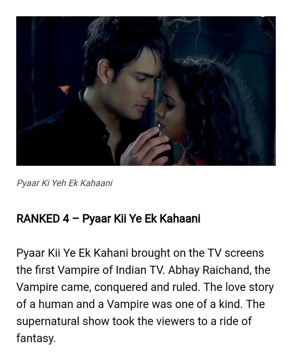SukirtiNews's tweet photo. @FuzeProductions ranks #PyaarKiiYeEkKahaani No. 4 in a list of All Balaji Telefilms TV shows in last 10 yrs. We all know #AbhIya #ViSu deserve better. Quality over quantity!! @viviandsena @Sukirti_k #VivianDsena #SukirtiKandpal #PKYEK ❤🌹😍
READ:
https://t.co/NRGbzaaTBE https://t.co/82jMeP86AA