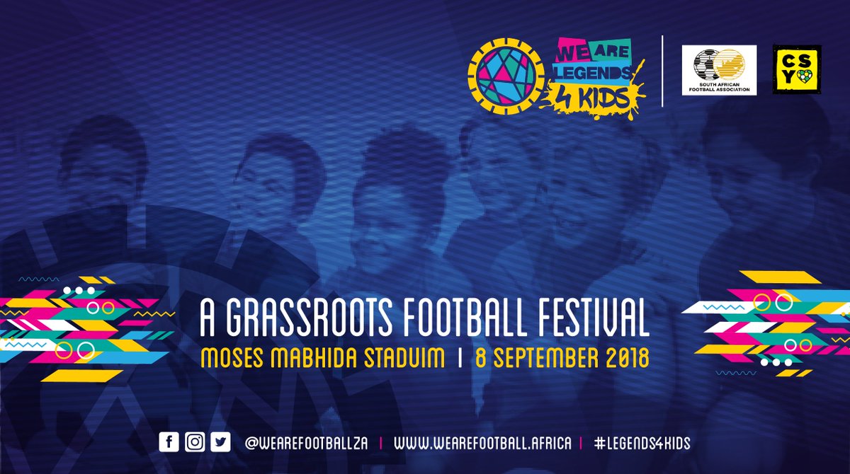 WeAreFootballZA's tweet image. Let your young one be part of the experience as @BafanaBafana face Libya at @MMStadium.  Register you child online to get the grassroot football clinic by the legends. bit.ly/2oEVrhg #Legends4kids