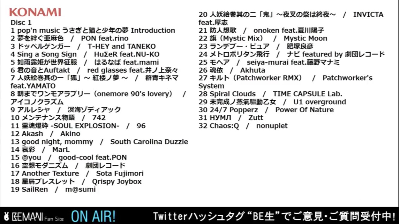 刹那 Pop N Music うさぎと猫と少年の夢 Original Soundtrack th Anniversary Editionの収録楽曲が一部公開 Be生より