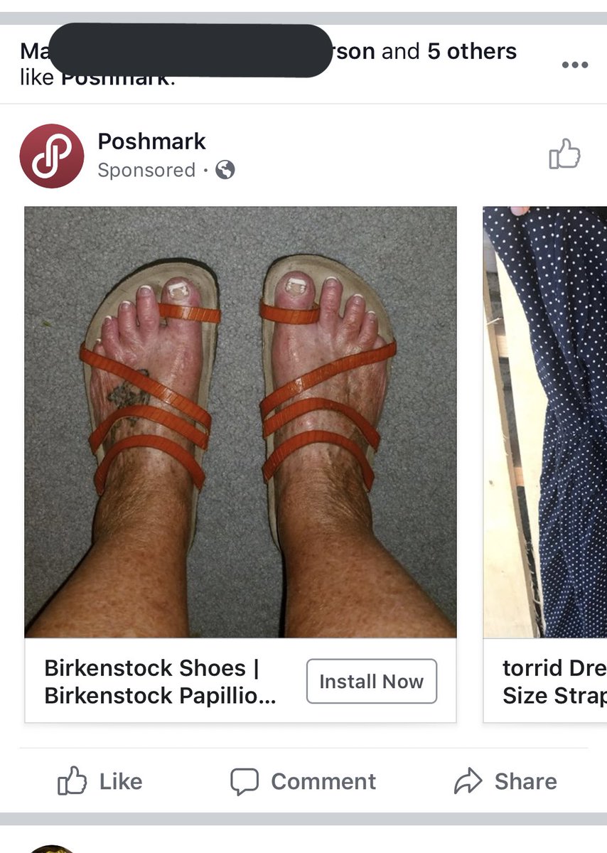 StashaStar's tweet photo. Bruh... 🤦🏻‍♀️ who let this add exist? @Poshmarkapp #poshmark #eww #nastyfeet #badadvertisment https://t.co/jTEwJ2d4SP