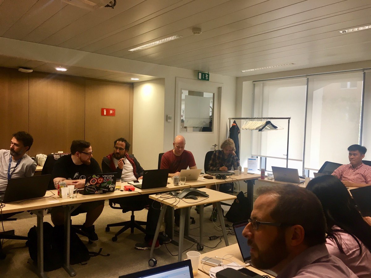 recap2020's tweet image. The @recap2020 consortium members working hard in preparation for the midterm review in Brussels